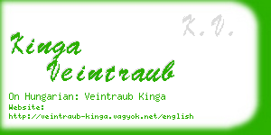 kinga veintraub business card